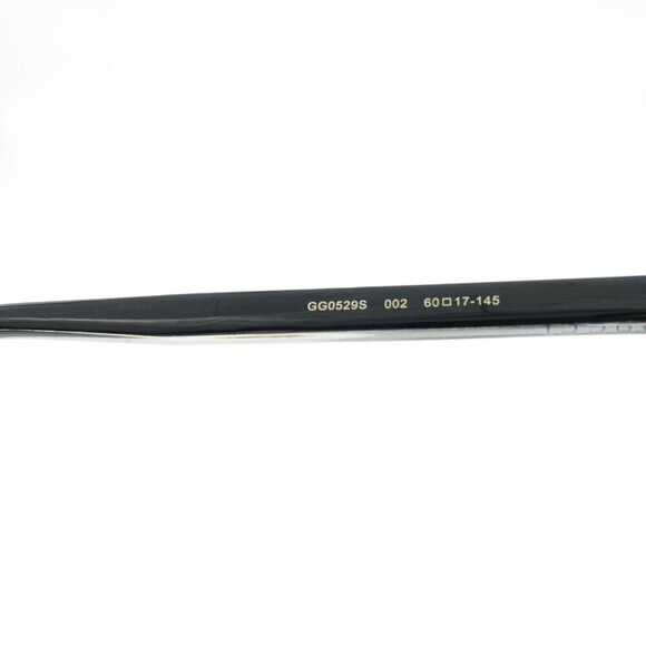 Gucci GG0529 Squared Aviator Sunglasses Silver Brown OS - Picture 8 of 16